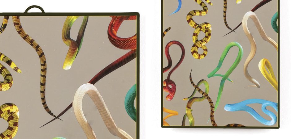 Зеркало Seletti Mirror Medium Snakes Зеркало Seletti Mirror Medium Snakes - Loft-Concept в Костроме