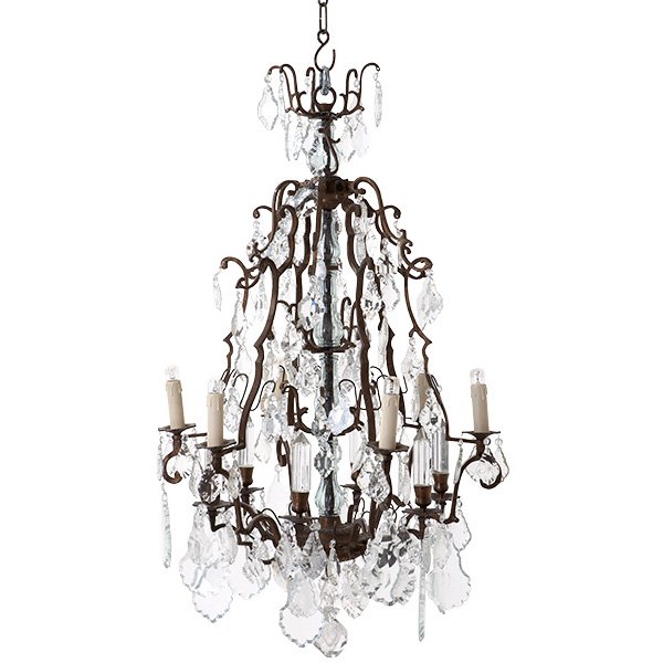 Люстра Luster Chateau De Wideville Латунь Прозрачный (Transparent) Люстра Luster Chateau De Wideville Латунь Прозрачный (Transparent) в Костроме | Loft Concept