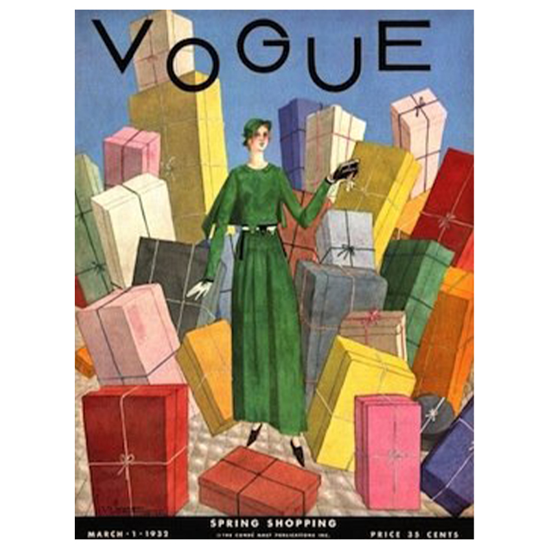 Постер Vogue Cover 1932 March Постер Vogue Cover 1932 March в Костроме | Loft Concept