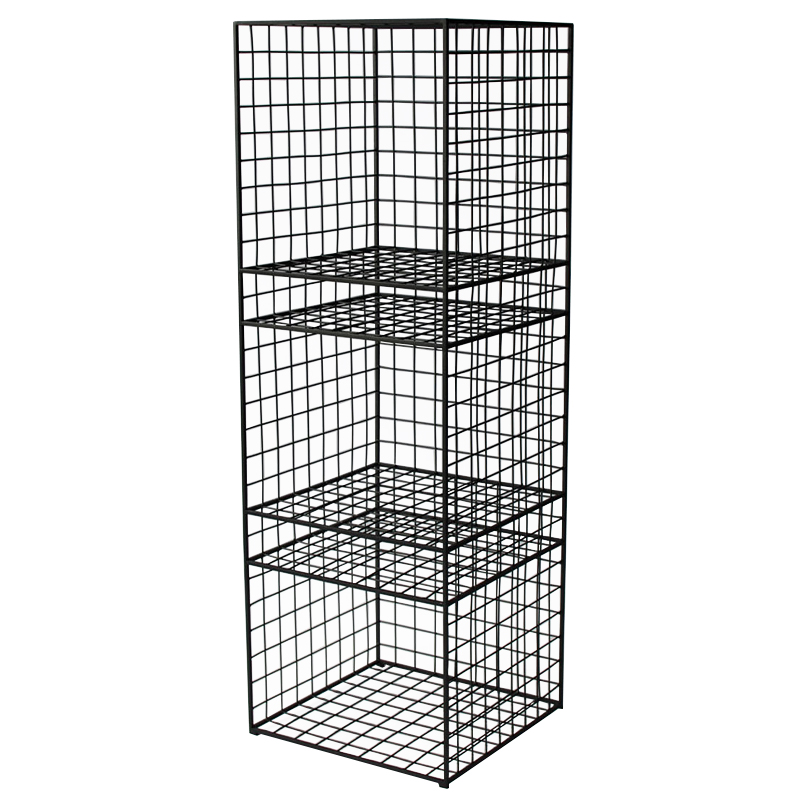 Стеллаж Higgs Industrial Metal Rust Rack Черный Стеллаж Higgs Industrial Metal Rust Rack Черный в Костроме | Loft Concept