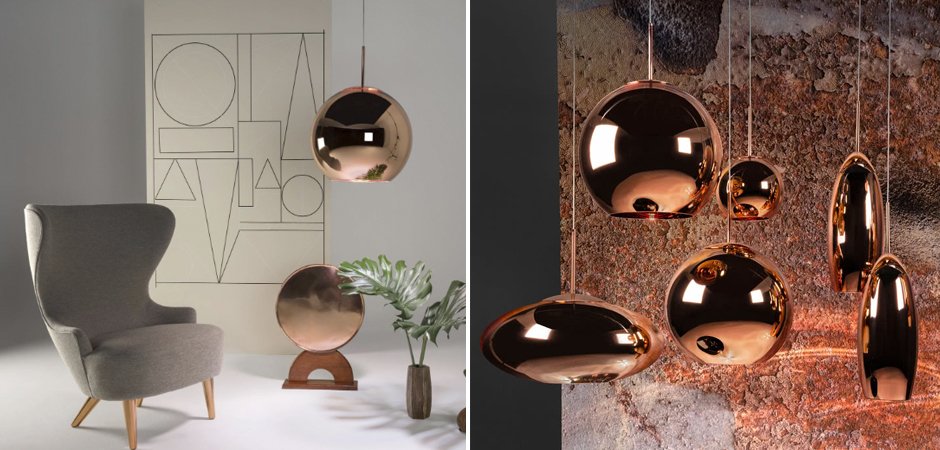 Люстра Tom Dixon Copper Wide Pendant Lamp Люстра Tom Dixon Copper Wide Pendant Lamp - Loft-Concept в Костроме