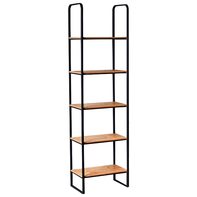 Стеллаж Buster Industrial Metal Rust Rack Древесина Черный Стеллаж Buster Industrial Metal Rust Rack Древесина Черный в Костроме | Loft Concept