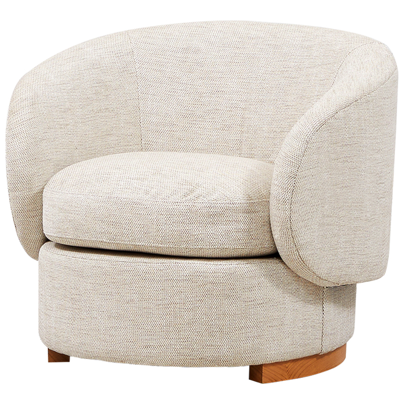 Кресло Toby Beige Armchair Бежевый Древесина Кресло Toby Beige Armchair Бежевый Древесина в Костроме | Loft Concept