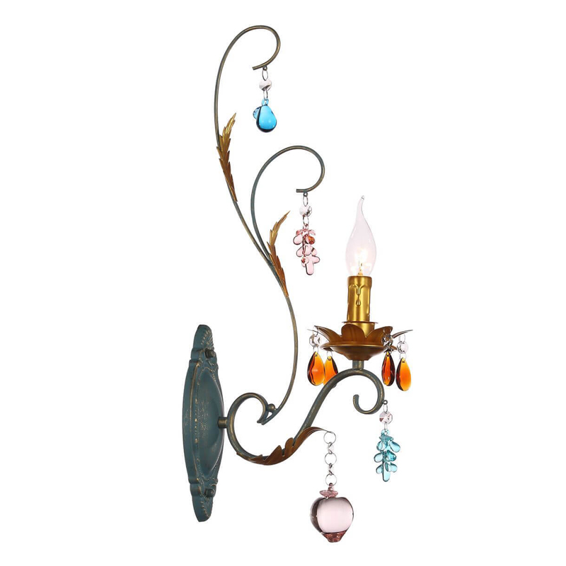Бра Colored Glass Pendant Sconce Мульти Бра Colored Glass Pendant Sconce Мульти в Костроме | Loft Concept