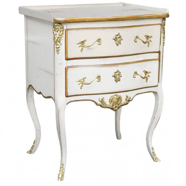 Комод L.XV CHEST OF DRAWERS White Бронза Белый Комод L.XV CHEST OF DRAWERS White Бронза Белый в Костроме | Loft Concept
