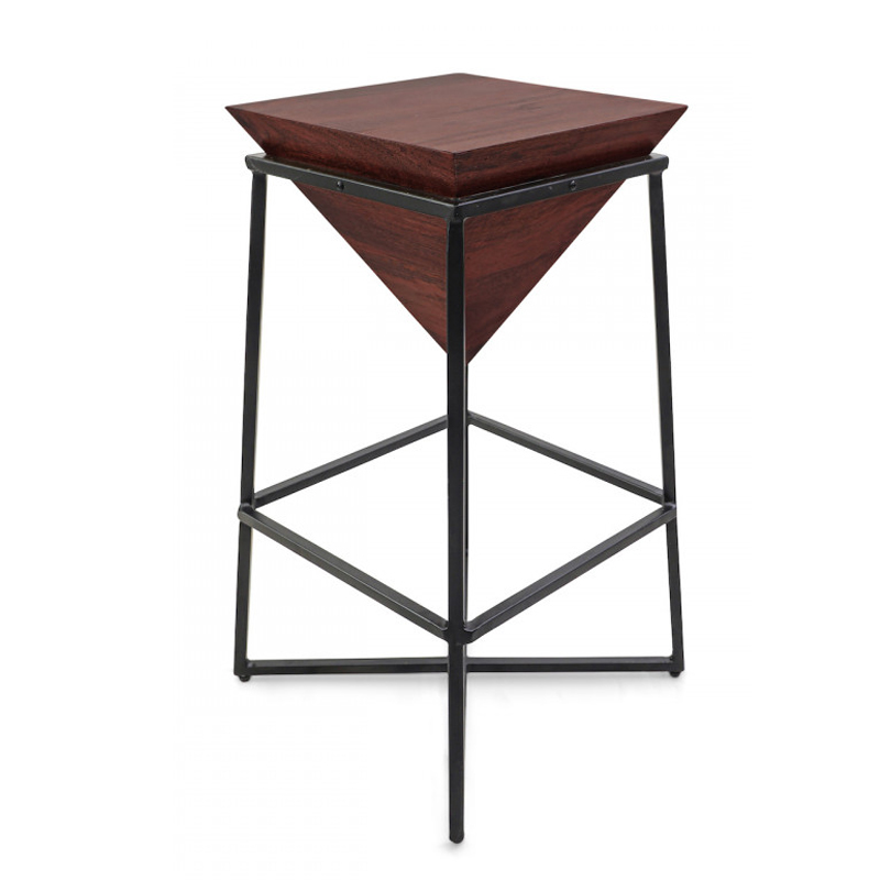 Приставной стол Inverted Pyramid Side Table dark Черный Коричневый Приставной стол Inverted Pyramid Side Table dark Черный Коричневый в Костроме | Loft Concept