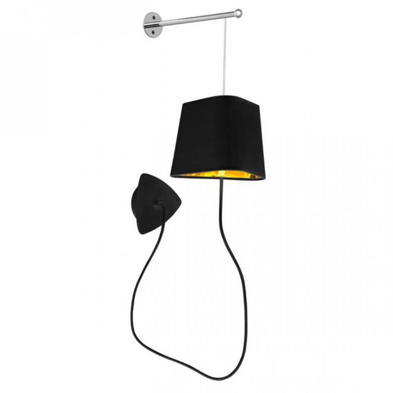 Бра Designheure Lighting Black Wall Lamp Золотой Черный Бра Designheure Lighting Black Wall Lamp Золотой Черный в Костроме | Loft Concept