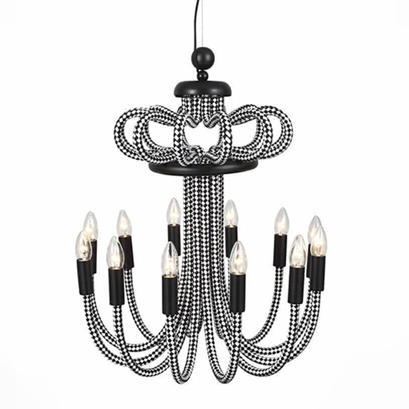 Люстра Belcalis chandelier  Черно-белый в Костроме | Loft Concept 