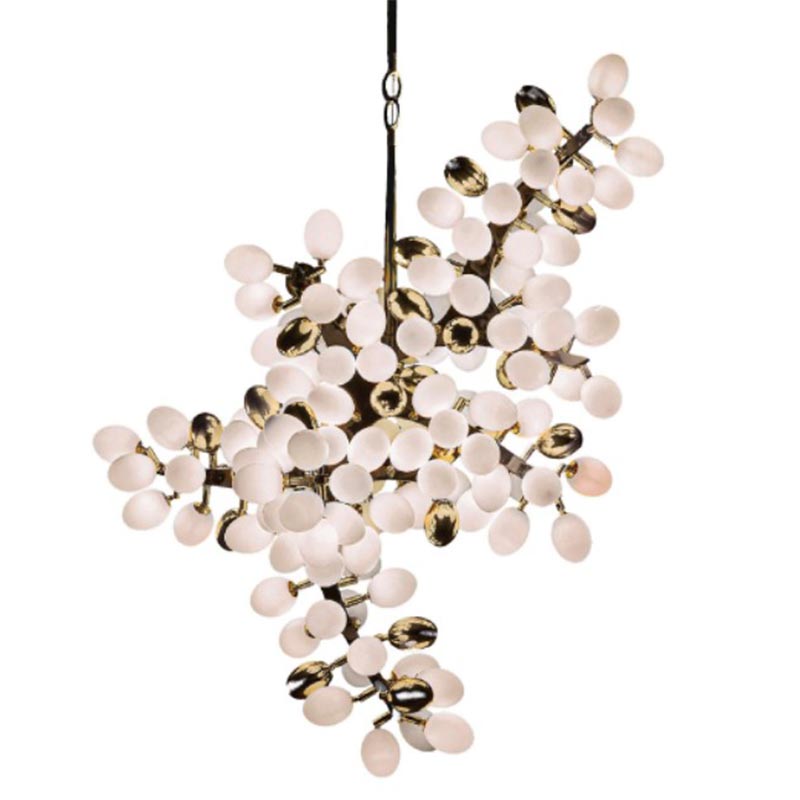 Люстра дизайнерска Valiant Chandelier Vertical Barlas Baylar Бронза Белый Люстра дизайнерска Valiant Chandelier Vertical Barlas Baylar Бронза Белый в Костроме | Loft Concept