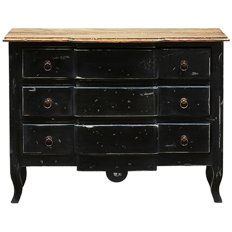 Комод в винтажном стиле Renee Black Vintage Commode Черный Коричневый Винтажный черный Комод в винтажном стиле Renee Black Vintage Commode Черный Коричневый Винтажный черный в Костроме | Loft Concept
