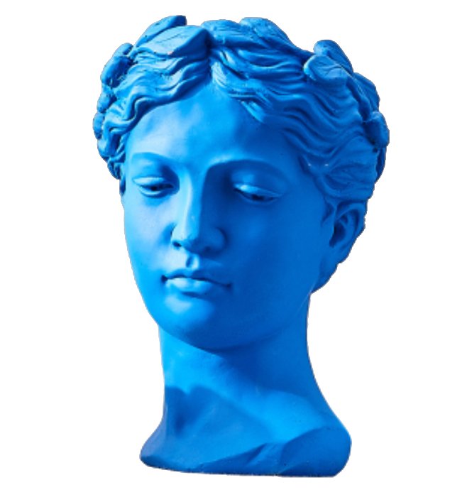 Ваза Female Bust Синий Ваза Female Bust Синий в Костроме | Loft Concept