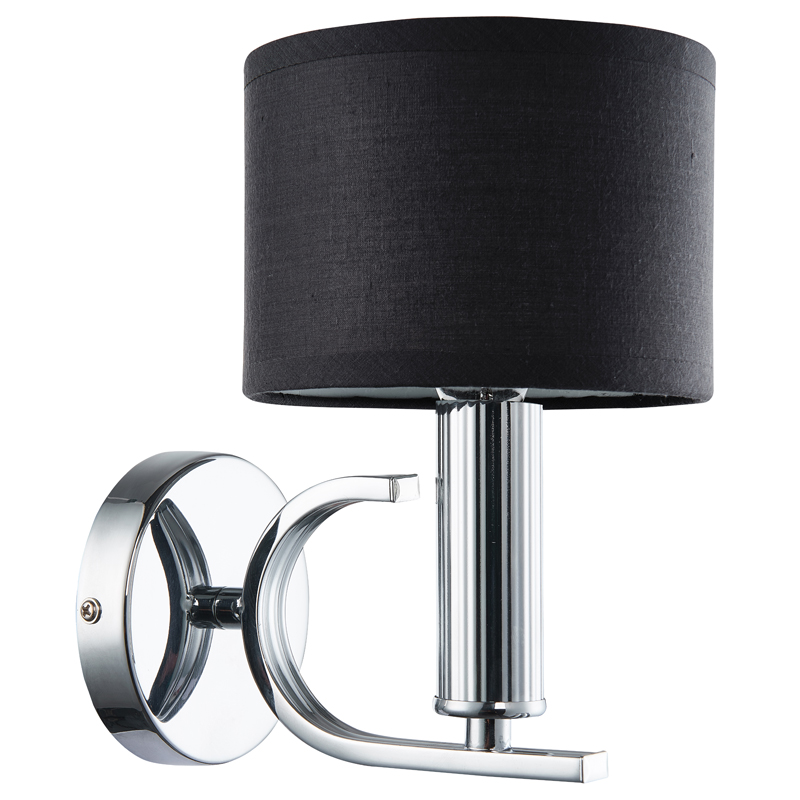 Бра Yvette Sconce Хром Черный Прозрачный Бра Yvette Sconce Хром Черный Прозрачный в Костроме | Loft Concept