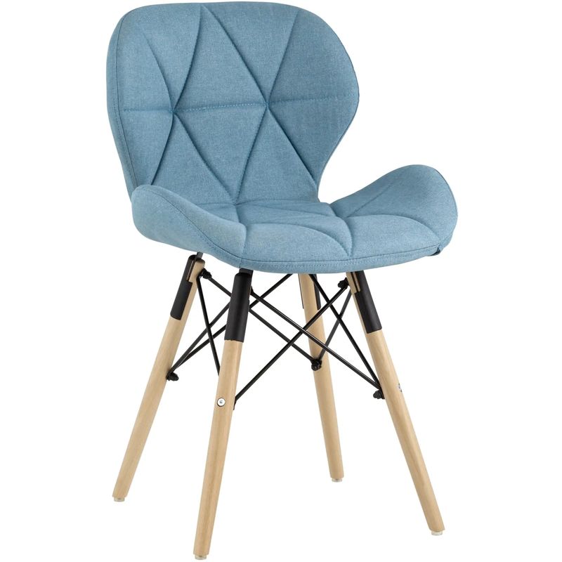 Стул Jeroen Chair Рогожка Голубой Цвет Голубой Древесина Черный Стул Jeroen Chair Рогожка Голубой Цвет Голубой Древесина Черный в Костроме | Loft Concept