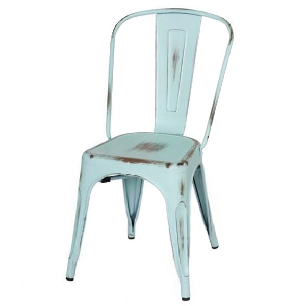 Кухонный стул Tolix Chair Vintage Blue Винтажный голубой Кухонный стул Tolix Chair Vintage Blue Винтажный голубой в Костроме | Loft Concept
