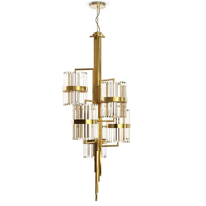Люстра Luxxu Liberty Chandelier Глянцевое золото Прозрачный Люстра Luxxu Liberty Chandelier Глянцевое золото Прозрачный в Костроме | Loft Concept
