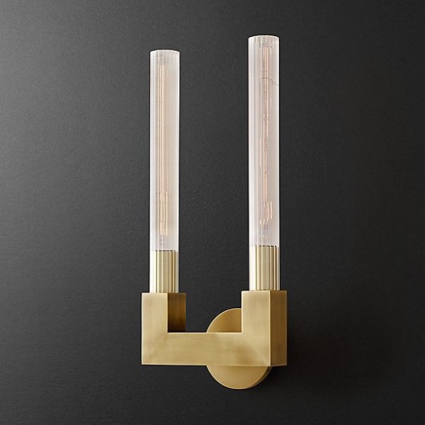 Бра RH CANELLE wall lamp DOUBLE Sconces Латунь в Костроме | Loft Concept 