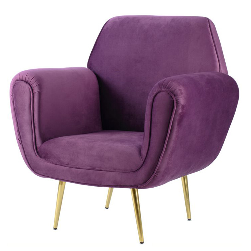 Кресло Lounge Chairs Gigi Radice purple Фиолетовый Кресло Lounge Chairs Gigi Radice purple Фиолетовый в Костроме | Loft Concept