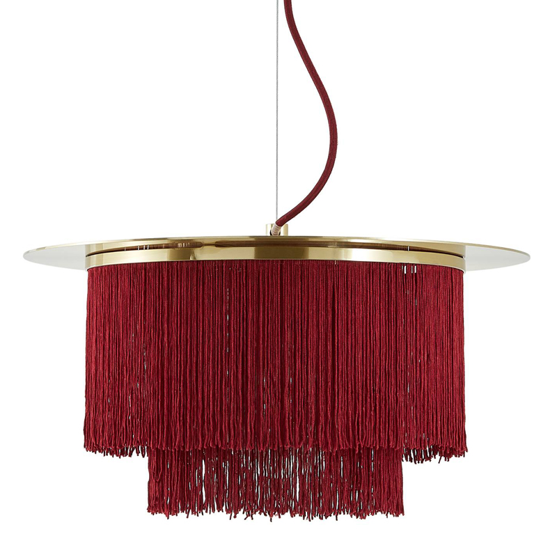 Люстра Houtique Chandelier Burgundy Бургундский красный Латунь Люстра Houtique Chandelier Burgundy Бургундский красный Латунь в Костроме | Loft Concept