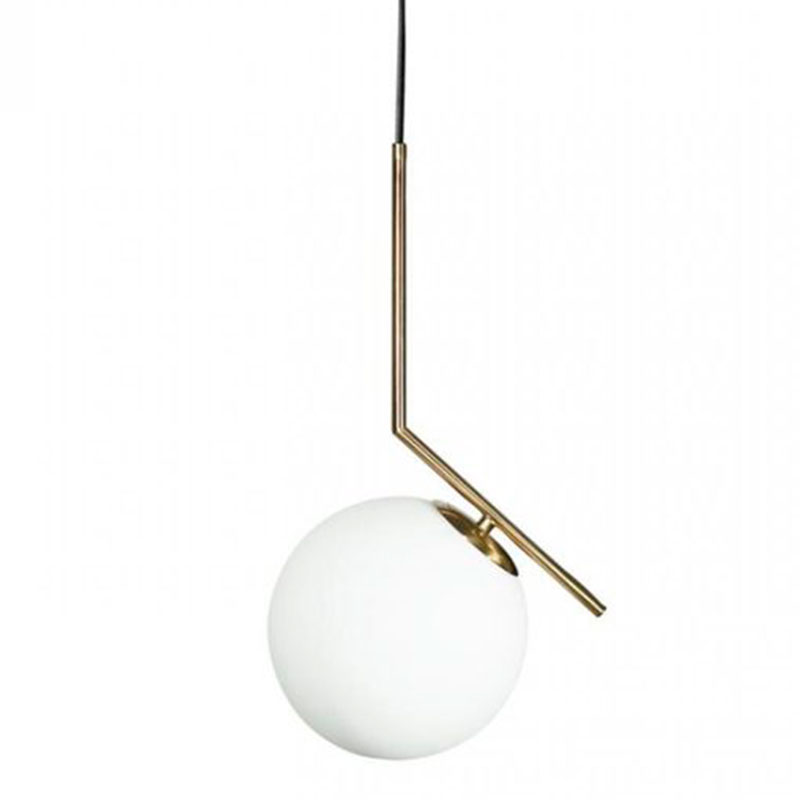 Светильник подвесной Flos IC Lighting Gold Pendant Lamp Золотой Белый Светильник подвесной Flos IC Lighting Gold Pendant Lamp Золотой Белый в Костроме | Loft Concept