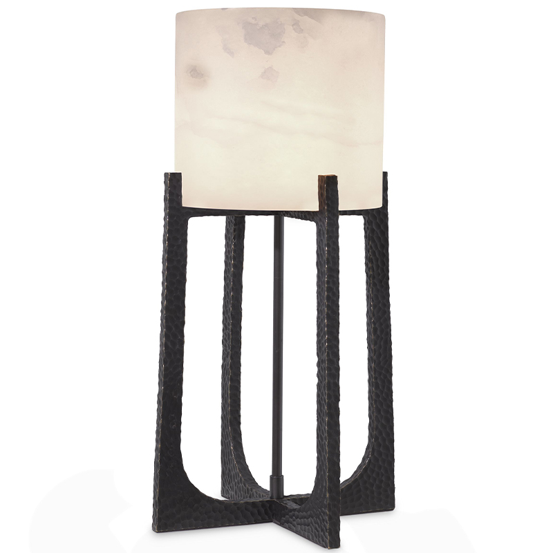Настольная лампа Eichholtz Table Lamp Frazer S Белый Черный Темная бронза Настольная лампа Eichholtz Table Lamp Frazer S Белый Черный Темная бронза в Костроме | Loft Concept