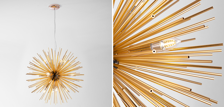 Huge Sputnik Chandelier Gold and Black Huge Sputnik Chandelier Gold and Black - Loft-Concept в Костроме