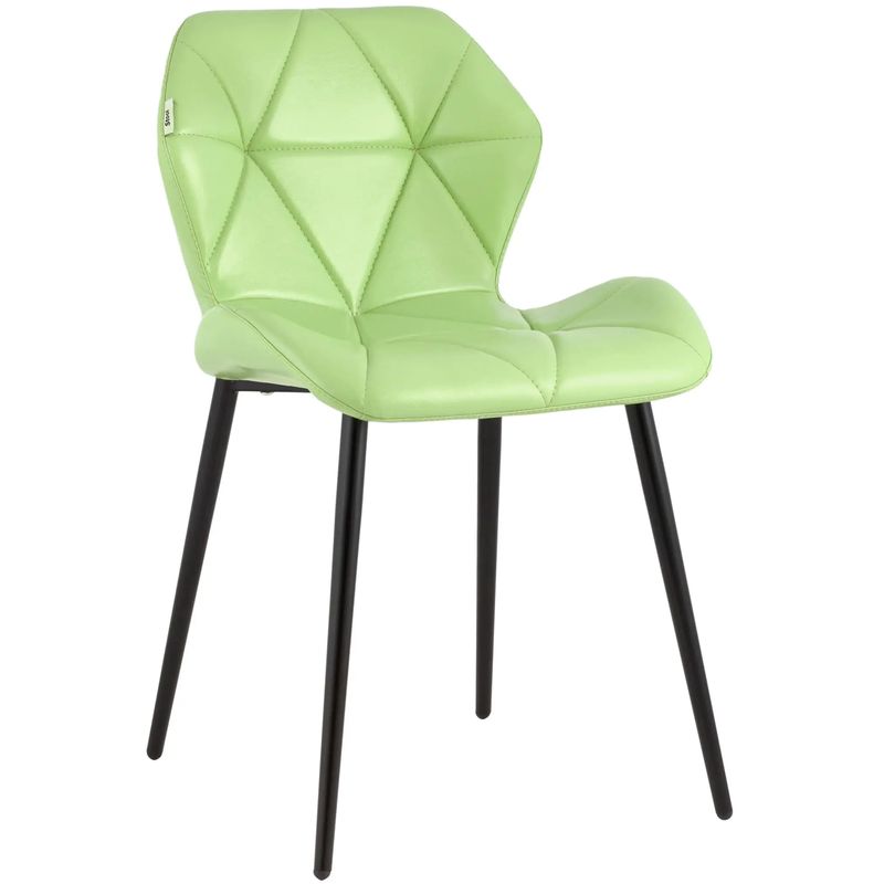 Стул Jeroen II Chair Экокожа Зеленый Лайм Лайм Черный Стул Jeroen II Chair Экокожа Зеленый Лайм Лайм Черный в Костроме | Loft Concept