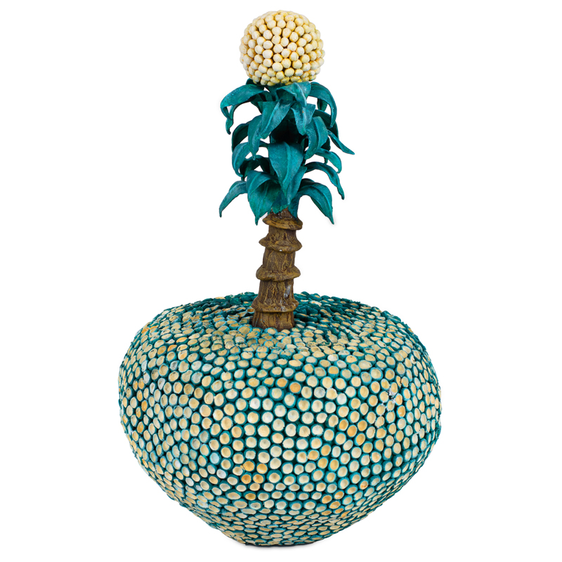 Статуэтка тропический фрукт Tropical Fruit turquoise Бирюзовый Желтый Коричневый Статуэтка тропический фрукт Tropical Fruit turquoise Бирюзовый Желтый Коричневый в Костроме | Loft Concept