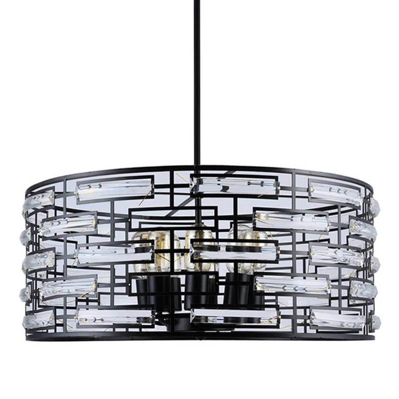 Люстра Metal Coil chandelier 60 Черный Люстра Metal Coil chandelier 60 Черный в Костроме | Loft Concept