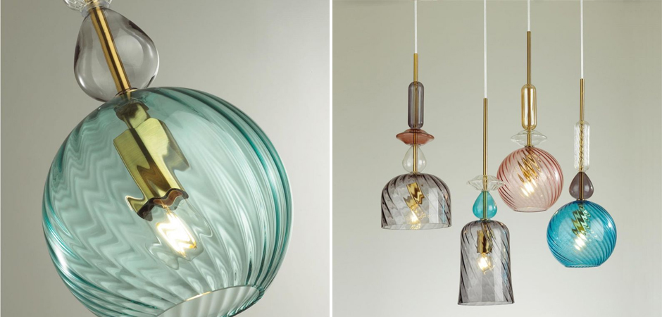 Подвесной Geometry Glass Бирюзовый Подвесной Geometry Glass Бирюзовый - Loft-Concept в Костроме