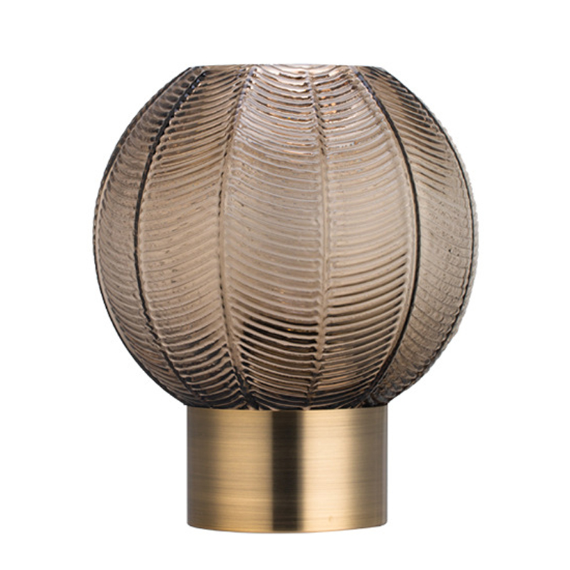 Ваза Vase Golden Throat Ball Gray Серый Глянцевое золото Ваза Vase Golden Throat Ball Gray Серый Глянцевое золото в Костроме | Loft Concept