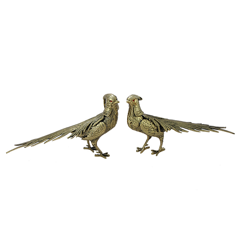 Статуэтка бронзовая пара Фазаны Bronze Birds Золотой Статуэтка бронзовая пара Фазаны Bronze Birds Золотой в Костроме | Loft Concept