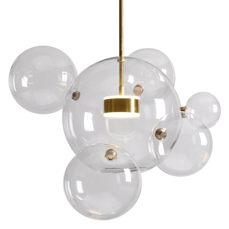 Подвесной светильник Giopato & Coombes Bolle Pendant 06 BUBBLE Прозрачный (Transparent) Латунь Подвесной светильник Giopato & Coombes Bolle Pendant 06 BUBBLE Прозрачный (Transparent) Латунь в Костроме | Loft Concept