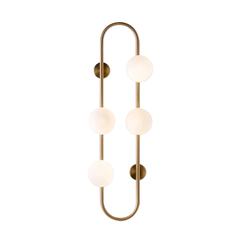 Бра HOOP WALL Lamp Gold 4 Золотой Белый Бра HOOP WALL Lamp Gold 4 Золотой Белый в Костроме | Loft Concept