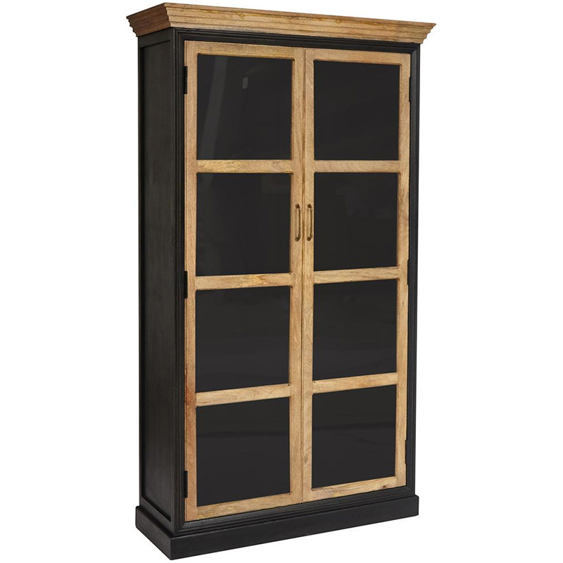 Шкаф книжный Provence Sylvie cupboard Черный Древесина Шкаф книжный Provence Sylvie cupboard Черный Древесина в Костроме | Loft Concept
