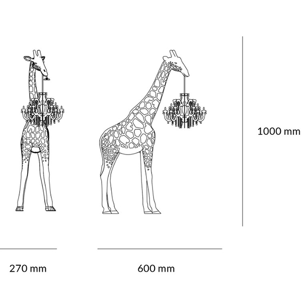 Настольная лампа белый жираф White Giraffe Table Lamp Настольная лампа белый жираф White Giraffe Table Lamp в Костроме