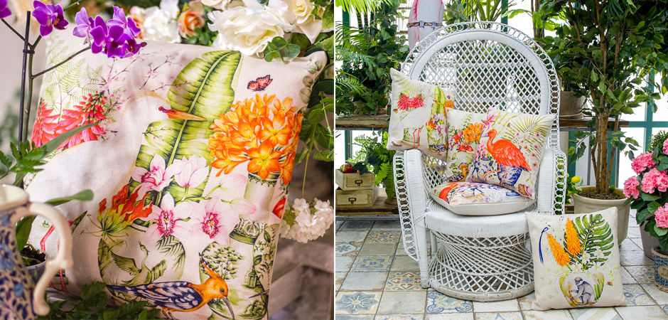 Декоративная подушка White Heron and Hoopoe Pillow Декоративная подушка White Heron and Hoopoe Pillow - Loft-Concept в Костроме