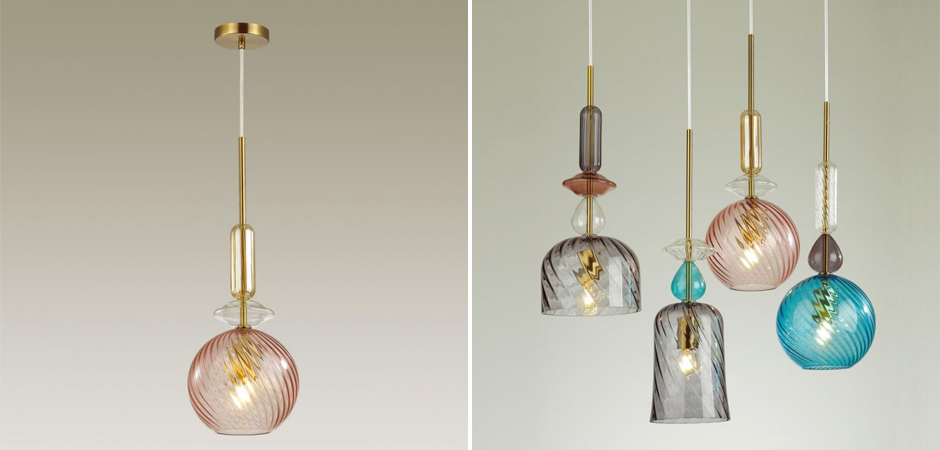 Подвесной Geometry Glass Розовый Подвесной Geometry Glass Розовый - Loft-Concept в Костроме