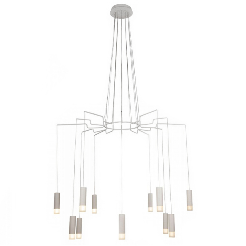 Wireflow LED White Suspension lam 12 патронов Белый Wireflow LED White Suspension lam 12 патронов Белый в Костроме | Loft Concept