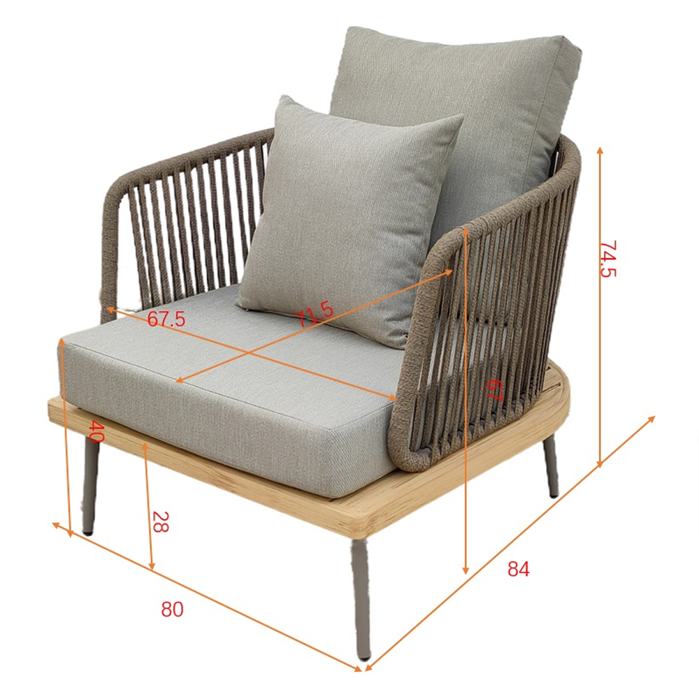 Кресло уличное серое Street Comfort Кресло уличное серое Street Comfort в Костроме