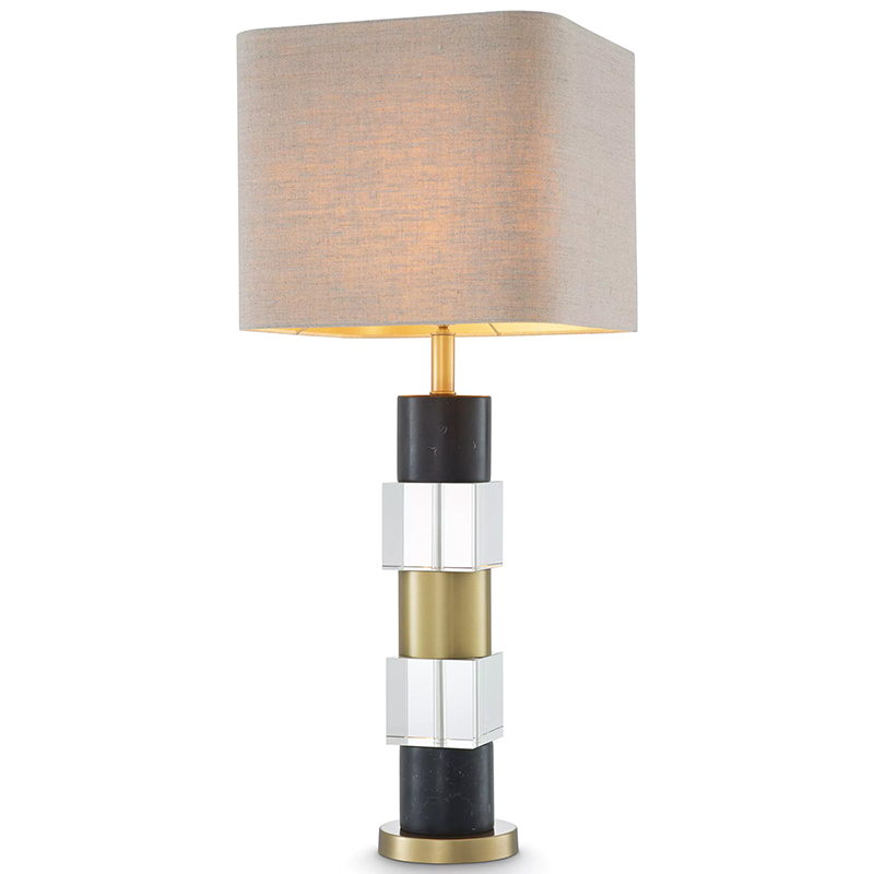 Настольная лампа Eichholtz Table Lamp Black Marble Черный Латунь Прозрачное Стекло Бежево-серый Настольная лампа Eichholtz Table Lamp Black Marble Черный Латунь Прозрачное Стекло Бежево-серый в Костроме | Loft Concept