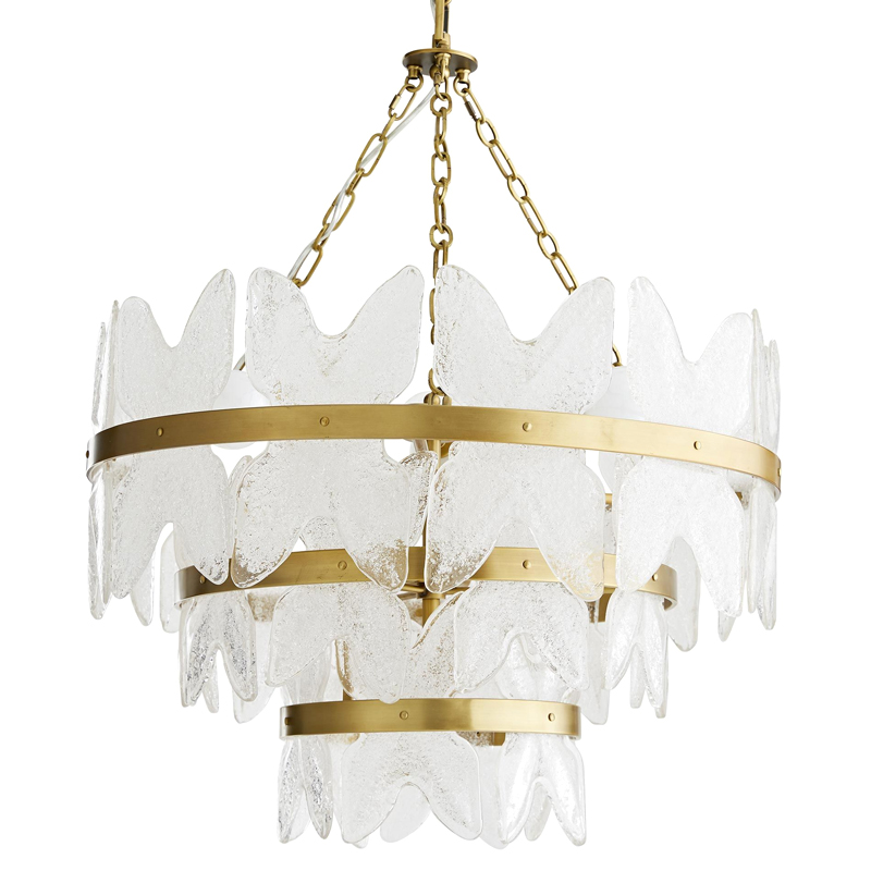 Люстра Arteriors MILLIE CHANDELIER Золотой Прозрачный Люстра Arteriors MILLIE CHANDELIER Золотой Прозрачный в Костроме | Loft Concept