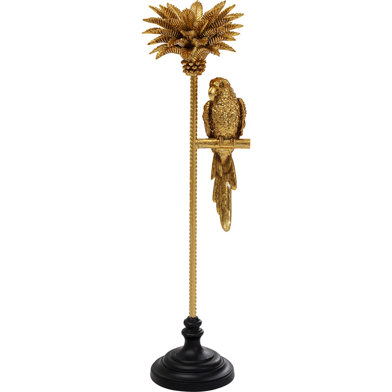 Подсвечник Golden Parrot on a palm tree Золотой Подсвечник Golden Parrot on a palm tree Золотой в Костроме | Loft Concept