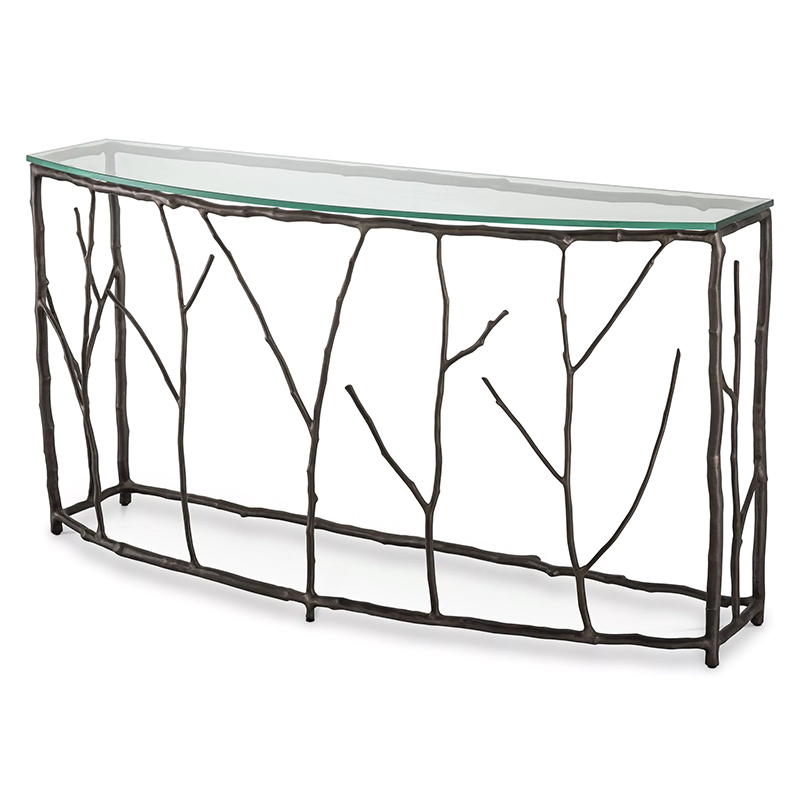 Консоль Eichholtz Console Table Antico L Прозрачное Стекло Темная бронза Консоль Eichholtz Console Table Antico L Прозрачное Стекло Темная бронза в Костроме | Loft Concept