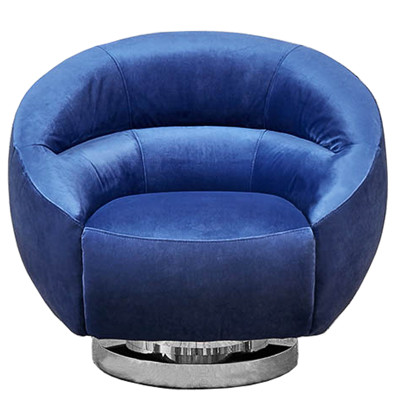 Кресло Bombalu Armchair Синий Хром Кресло Bombalu Armchair Синий Хром в Костроме | Loft Concept