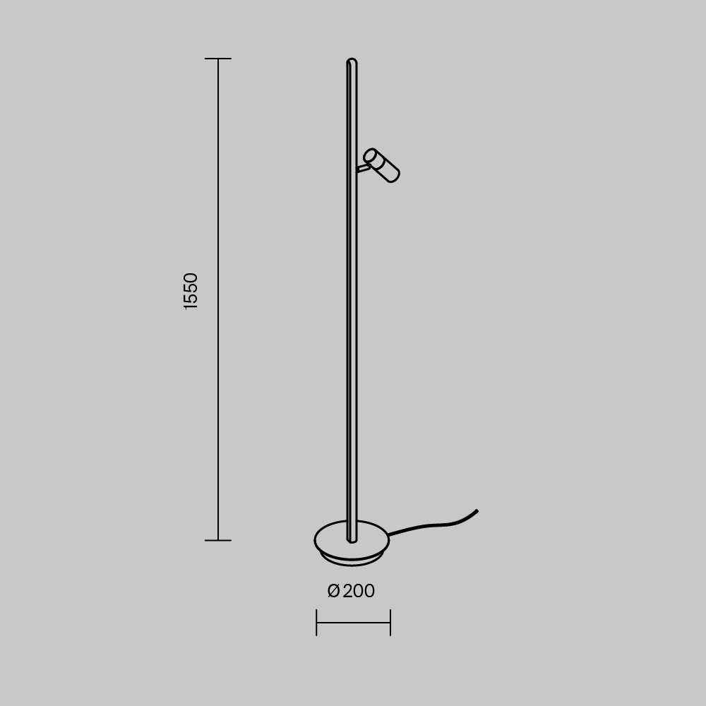 Напольный светильник Thin 3000К 14Вт в Костроме