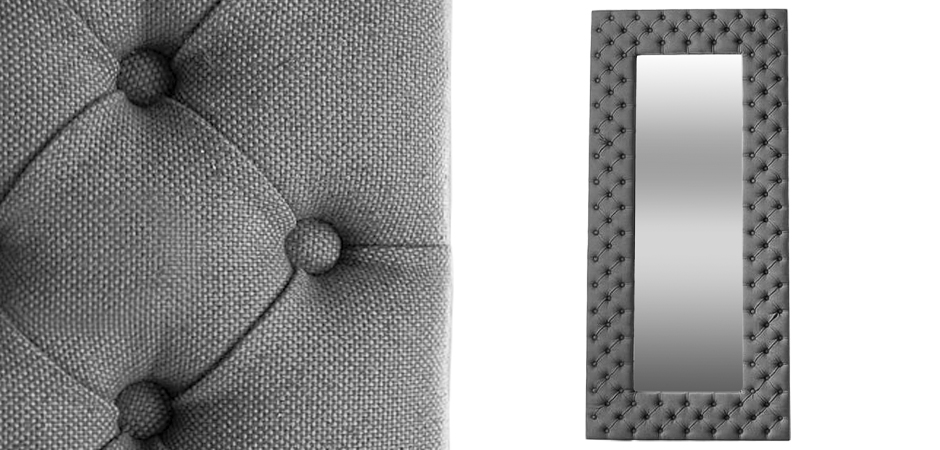 Зеркало Capitone Mirror Gray Зеркало Capitone Mirror Gray - Loft-Concept в Костроме