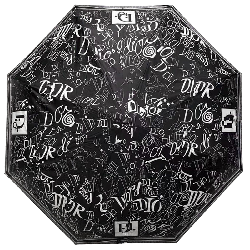 Зонт раскладной CHRISTIAN DIOR дизайн 011 Черный цвет Черный Зонт раскладной CHRISTIAN DIOR дизайн 011 Черный цвет Черный в Костроме | Loft Concept