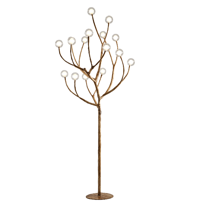 Торшер Tree branch Floor lamp Коричневый Белый Торшер Tree branch Floor lamp Коричневый Белый в Костроме | Loft Concept