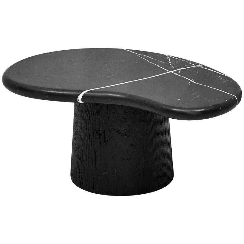 Кофейный стол Geoffroy Coffee Table Черный Мрамор Nero Черный матовый Кофейный стол Geoffroy Coffee Table Черный Мрамор Nero Черный матовый в Костроме | Loft Concept