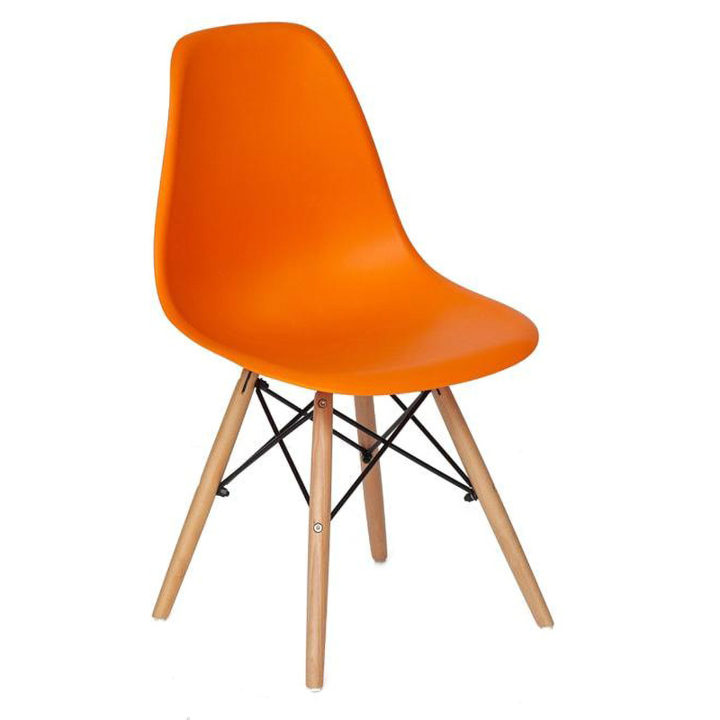 Стул DSW orange Оранжевый Древесина Стул DSW orange Оранжевый Древесина в Костроме | Loft Concept